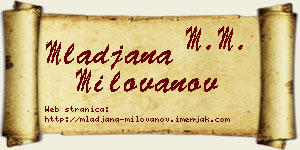 Mlađana Milovanov vizit kartica